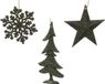 Decoris Hanger plc l0.8b10.5h10.5 cm dengroen kerst