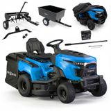 THUNDER® HEXWELT Zitmaaier HW-TR-352, Loncin 352 cm³, 9,7 pk, 86 cm, opvangbak 250 l, gazonbeluchter 93 cm, aanhanger met 300 kg laadvermogen en beschermhoes