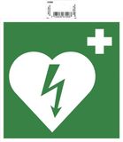 Exacompta Zelfklevend bord defibrillator 20cm - Groen - 67008E