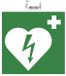 Exacompta Zelfklevend bord defibrillator 20cm - Groen - 67008E