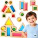 Tooky Toy Puzzle en bois Pyramide Renard Tour 6 Pièces FSC