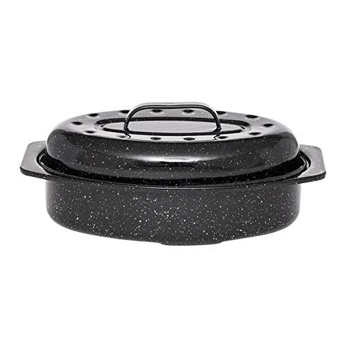 WARMCOOK Granite Ware 6106 Roaster / stoofpan - Zwart - 33 x 20 x 11 cm