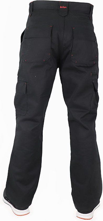 Lee Cooper LCPNT206 Men's Workwear Cargo Trouser - Black - W32/L31