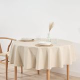 BELUM | Rond tafelkleed diameter 180 hars vlekbestendig Levante 101, tafelkleed katoenen stof