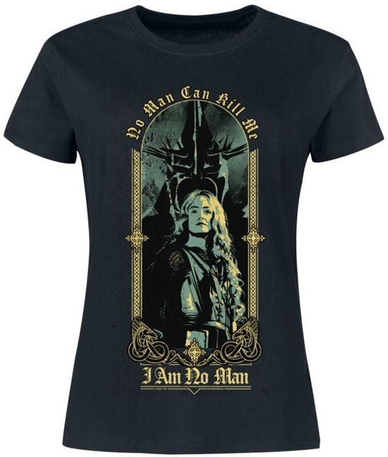 The Lord Of The Rings Éowyn: I am no Man Dames T-shirt - zwart - M