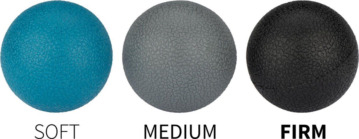 Avento Massageballen Ø 5,0 Cm Blauw/grijs/zwart 3 Stuks