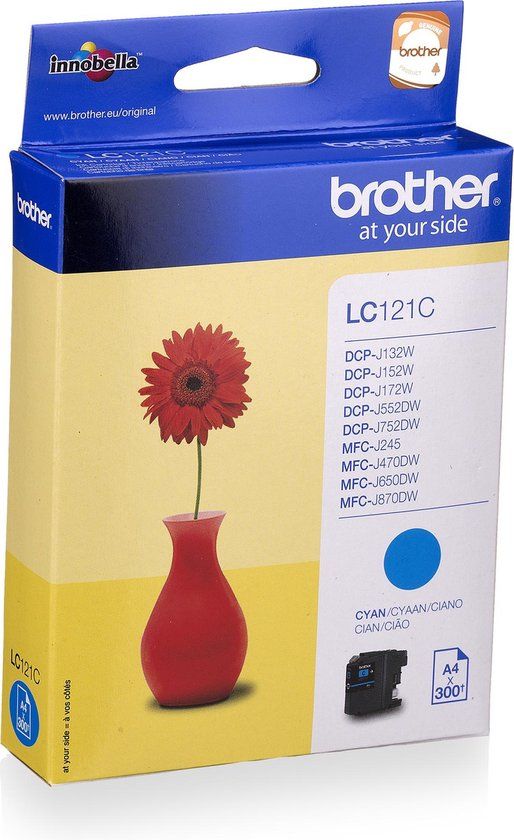 Brother LC-121C Cyaan inktcartridge - Origineel