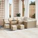 Maison Exclusive - Ensemble de jardin 13 pièces, beige, en polyrotin