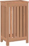 vidaXL Wasmand massief teakhout 35x25x60 cm