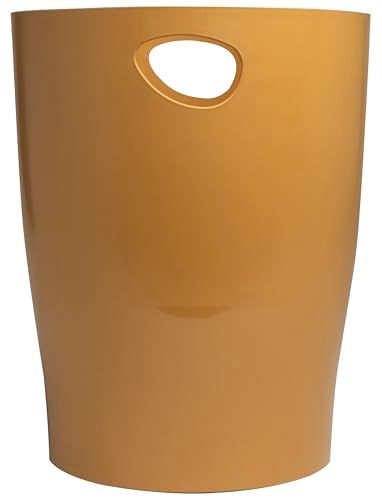 Exacompta ECOBIN Neo Deco Set of 8 Waste Bins - 15L - Copper Gold