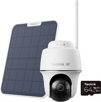 Reolink Argus Serie B440 avec Panneau Solaire 2 + Carte SD 64 Go