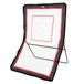 VEVOR Lacrosse rebounder voor achtertuin, volleybal stuiteren achternet, pitchback throwback honkbal softbal terugkeer trainingsscherm, verstelbare hoek schietoefenoefeningsmuur met doel