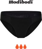 Modibodi Menstruatie Ondergoed Super Absorberend Lekvrij Tiener Hipster Bikinislip Zwart Y12-14
