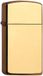 Zippo Slim High Polish Brass Lighter