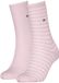 Tommy Hilfiger Damessokken Small Stripe 2-Pack Light Pink