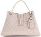 GUESS Yvonne Girlfriend Carryall Stone Logo wit Handtas Schoudertas