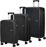 American Tourister Summer Hit 3 PC Set A Black zwart 76cm