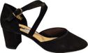 Gabor 61.343.17 Open Dames Pumps Met Enkelbandjes - Zwart - 38.5