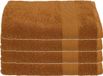 Atmosphera Serviette de bain Towelmaster - 4x - brun clair - 70 x 130 cm - Coton - 450 grams