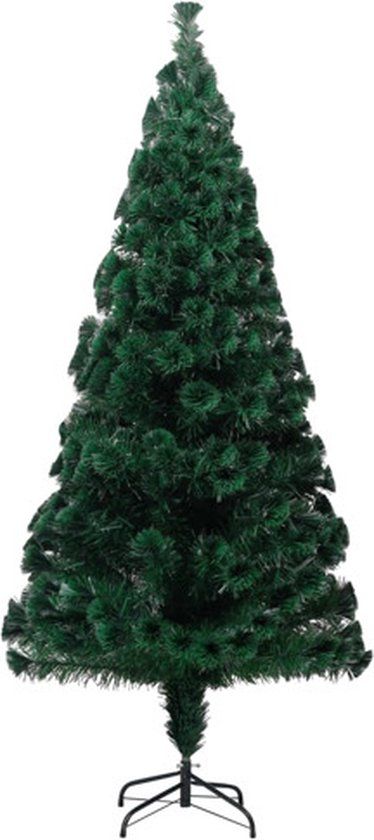 vidaXL Kunstkerstboom met standaard, 240 cm, glasvezel, groen