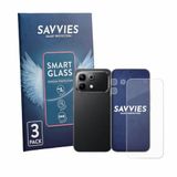 Savvies 3 Stuks Screenprotector - geschikt voor Infinix Note 60 (Voor+Camera) - beschermfolie glas transparant