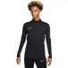 Nike Heren academy 23 sweatshirt met quarter zip (zwart, wit)