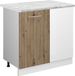 Vicco R-Line Hoekkast – 86 cm, WB Marmer Artisanaal eiken