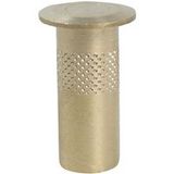 IBFM Laiton Douille de Sol avec Cache-Poussière pour Verrou de Porte Ø 18 mm