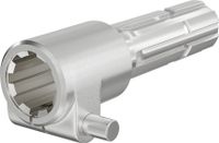 Wiltec Aftakas PTO-aansluiting 160 mm met spiebaan voor as 1 3/8" Z6 tractor