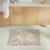 NOUS Living badmat Swirl - zand/off white (80x50 cm)