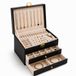 GALEARA DESIGN Sieradendoos Dames Zwart met Slot