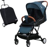 The Moon Brand Ritzi Cabin Stroller - Buggy - Ultra-Compact and Automatic Folding - Dark Blue