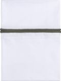 Baby's Only Ledikant laken gebreide bies - Khaki/Wit - 120x150 cm - 100% egyptisch katoen