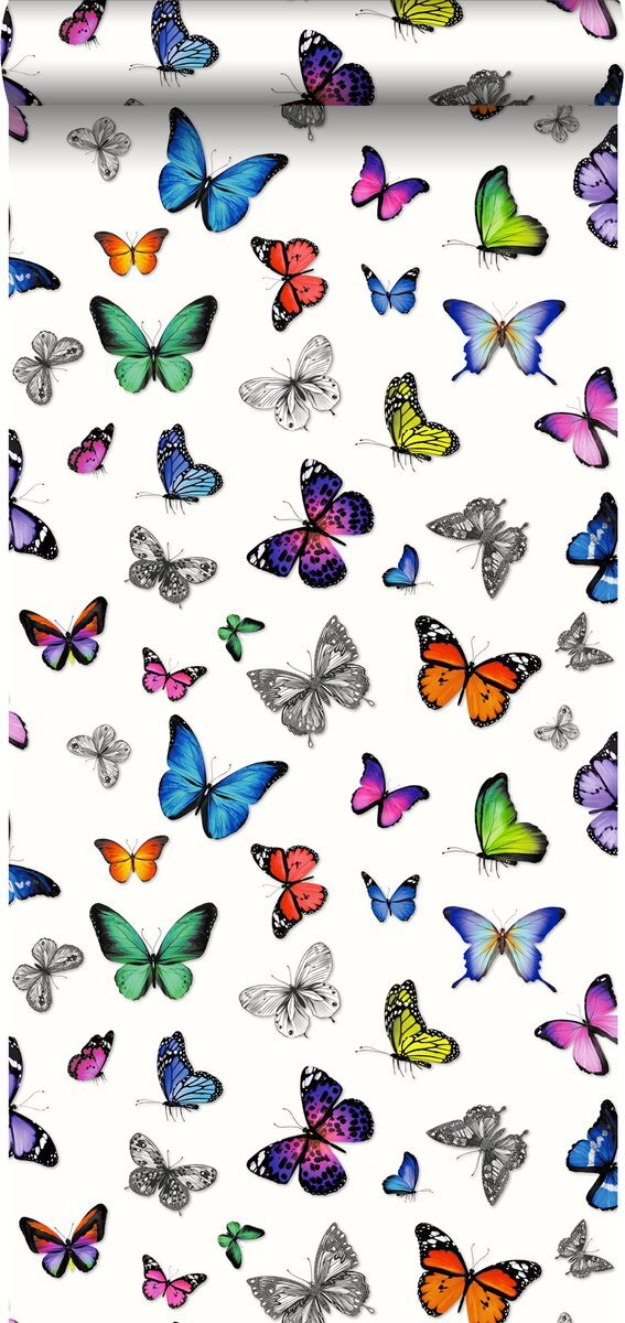 Esta Home behang vlinders multicolor - 138507 - 53 cm x 10,05 m