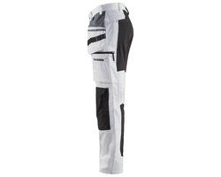 Blåkläder Schilders werkbroek met stretch 1910-1000 - Wit/zwart - D92