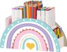 Multifunctionele bureau-organisator - Creatieve pennenhouder in regenboogkleuren