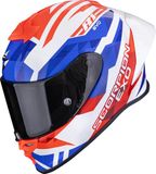 Scorpion EXO-R1 Evo II Valere White Red Blue - Integraalhelm - Maat L - Motorhelm - ECE 22-06 gekeurd