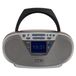 Aiwa BBTU-500DAB/SL draagbare cd-radio Dab+ met 2,4 inch kleurendisplay, Bluetooth 5.0, USB, CD/CDR/RW/MP3, Dab+, kleur: zilver