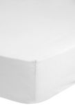 Muller Textiles 0280.00.56 Hoeslaken Wit Katoen Satijn 90x200 cm
