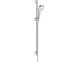 Hansgrohe Croma Select S Vario Glijstangset - 90 cm - Wit/Chroom - 3 Straalsoorten