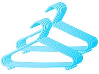 Bieco Kinderkledinghangers 16 stuks Lichtblauw | Lengte ca. 30cm | Babykledinghangers | Kunststof Kledinghangers Baby | Baby Organizer voor Kledingkast | Clothes Hangers