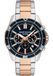 Armani Exchange Silver tone Watch For Men, Quarz-Chronographenwerk und 44mm Gehäusegröße mit Edelstahlarmband