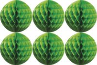 Fest-Dekor Gmbh Boules de Noël en papier - 6x - vert - 10 cm