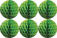 Fest-Dekor Gmbh Boules de Noël en papier - 6x - vert - 10 cm