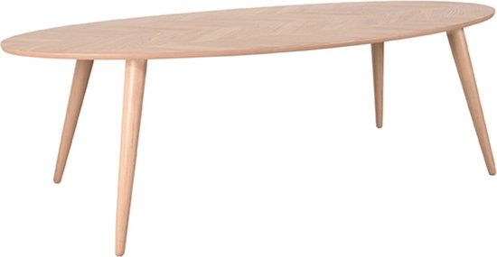 LABEL51 Ines Eetkamertafel - Naturel - Eiken - 210 cm - Ovaal