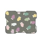Bonamaison Digitale bedrukte muismat, antislip onderkant, voor kantoor en thuis, afmetingen: 22x18 cm