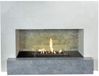Xaralyn Bio-ethanol haard - Santos B - wit natuursteen - 3 KW verwarming - echte vlammen - haardombouw inclusief inbouwhaard - sfeerhaard - schouw