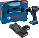 Bosch GSB 18V-52 Professional perceuse-visseuse à percussion sans fil 18 V 70 Nm sans balai + 2x batterie 5,0 Ah + chargeur + L-Boxx
