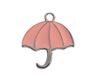 INNSPIRO Mooie bedels hanger van metaal, roze paraplu, 24 x 25 mm, 25 stuks