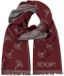 JOOP! Sjaal JSC-05Feris Effen Rood Modal Mannen